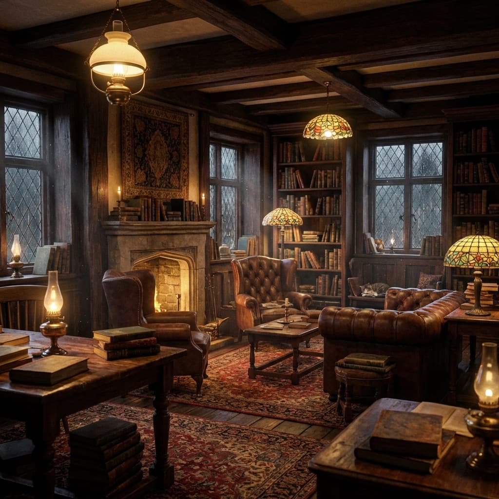 Mystical Library Background